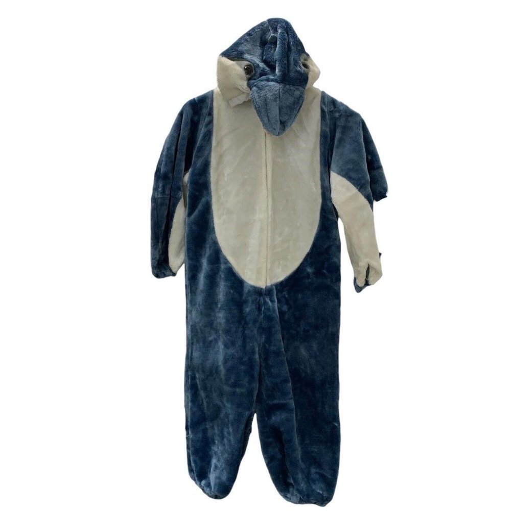 Halloween Kids Dress Up Childrens 1 Piece Plush Shark Costume Fits Size L